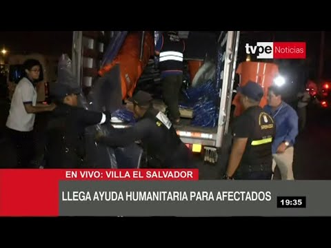 Villa El Salvador: 17 familias damnificadas comienzan a recibir ayuda humanitaria