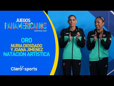 Nuria Diosdado y Joana Jiménez ganan oro y plaza olímpica en natación artística de Santiago 2023