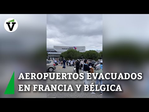 Seis aeropuertos evacuados en Francia y uno en Bélgica por amenaza de atentados