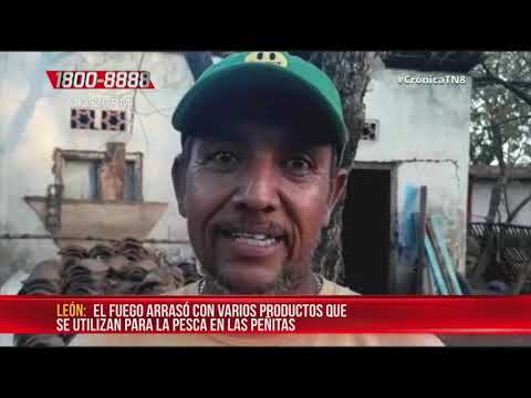 Fuego arrasa con enseres de dos cuartos en León - Nicaragua