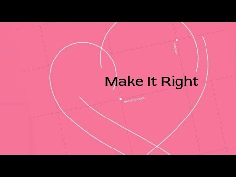 BTS - Make It Right | Karaoke With Backing Vocals