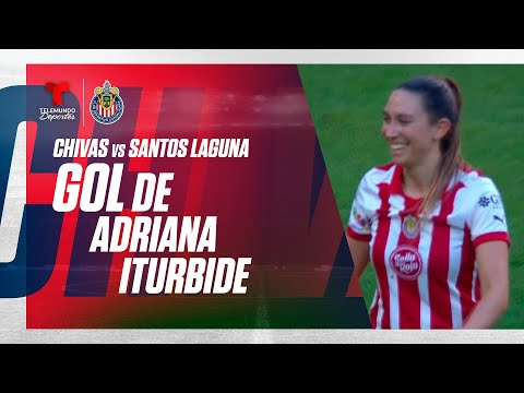 Goal Adriana Iturbide - Chivas Femenil vs Santos 6-0 | Telemundo Deportes