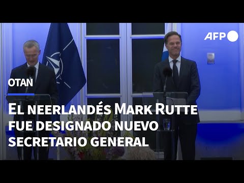 La OTAN nombra al neerlandés Mark Rutte nuevo secretario general | AFP