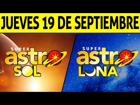 Resultado ASTRO SOL y ASTRO LUNA del Jueves 19 de Septiembre de 2024  SUPER ASTRO