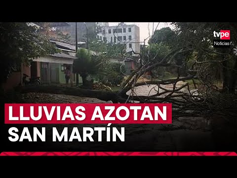San Martín: alcalde del distrito Elías Soplín Vargas pide apoyo tras fuertes lluvias