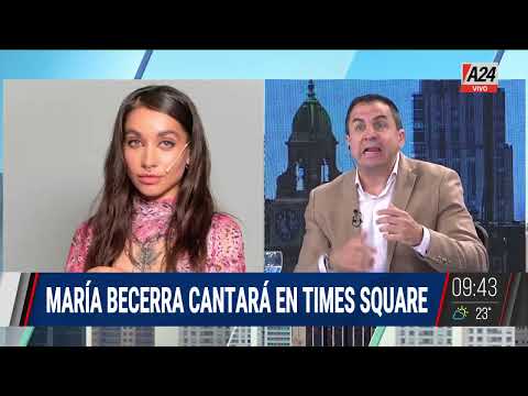 MARÍA BECERRA CANTARÁ EN TIMES SQUARE