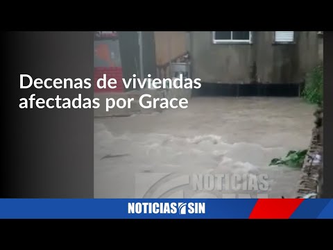Inundaciones en el Gran Santo Domingo por depresión Grace