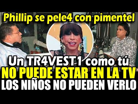 Phillip butters se PELE0 con Ernesto Pimentel x su personaje de la chol4 y le pidió q no salga en TV