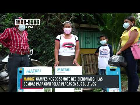 Campesinos de Somoto reciben equipos para controlar plagas en sus cultivos - Nicaragua