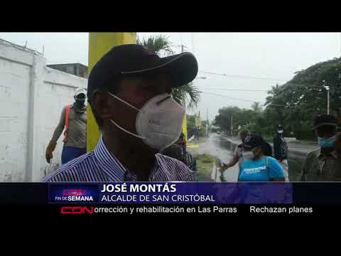 Alcalde José Montás realiza operativo de limpieza en la carretera Sainagua-San Cristóbal
