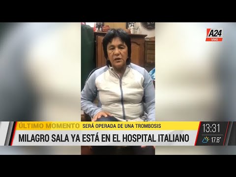 Milagro Sala fue trasladada al Hospital Italiano de La Plata