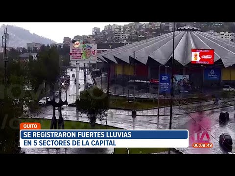 5 sectores de Quito registraron fuertes lluvias este jueves 3 de octubre