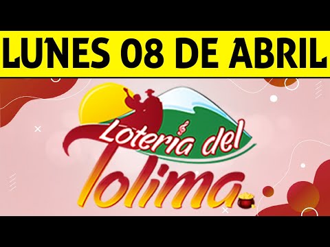 Resultados Lotería del TOLIMA Lunes 8 de Abril de 2024  PREMIO MAYOR