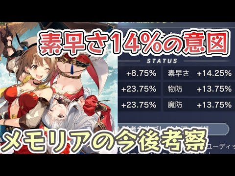 【レスレリ】今回実装メモリアから考える、今後のメモリア事情【レスレリアーナのアトリエ】