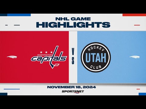 NHL Highlights | Capitals vs Utah HC - November 18, 2024