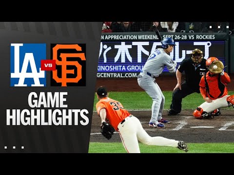 Dodgers vs. Giants Game Highlights (9/12/25) | MLB Highlights