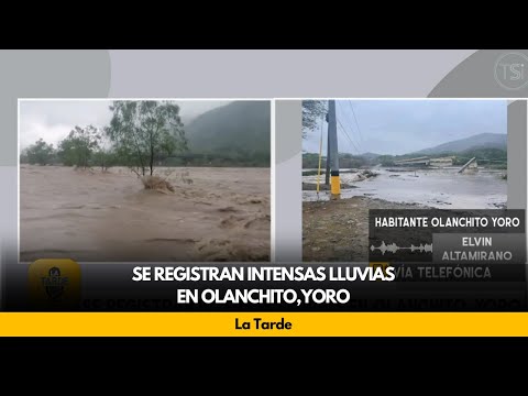 Se registran intensas lluvias en Olanchito,Yoro