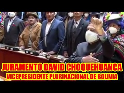POSESIÓN DE DAVID CHOQUEHUANCA COMO VICEPRESIDENTE DEL ESTADO PLURINACIONAL DE BOLIVIA..