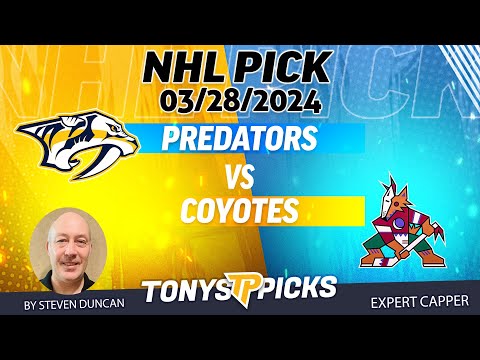 Nashville Predators vs. Arizona Coyotes 3/28/2024 FREE NHL Picks and Predictions by Steven Duncan