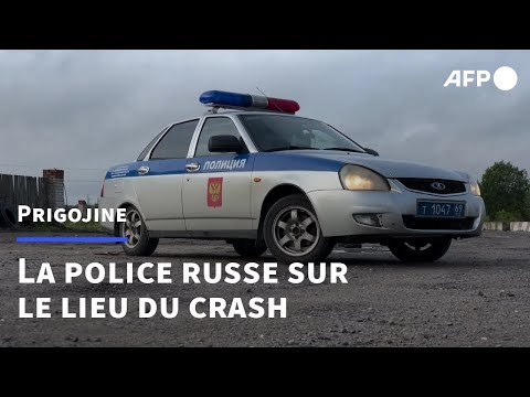 Prigojine: la police russe bloque la route menant au lieu du crash | AFP Images