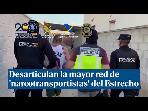 Desarticulan la mayor red de 'narcotransportistas' del Estrecho en una operación con 31 detenidos