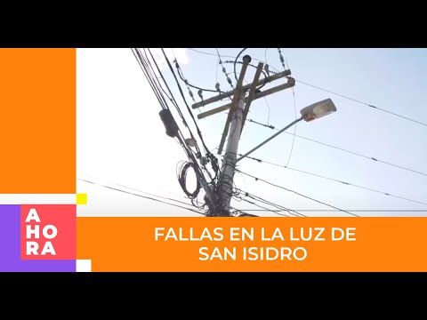 Habitantes de San Isidro denuncian fallas en el servicio de la luz