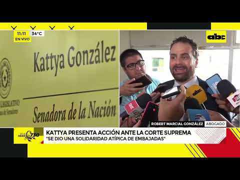 Kattya González acciona ante la Corte por su expulsión del Senado