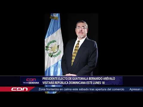 Presidente electo de Guatemala visitará República Dominicana este lunes 18