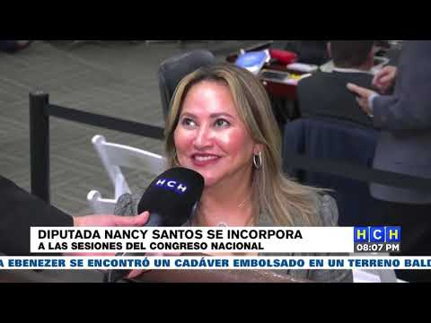 Diputada Nancy Santos se reincorpora al Congreso Nacional