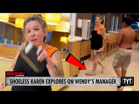 WATCH: Shoeless Mom ERUPTS On Wendy's Manager