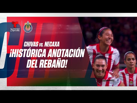 Dana Sandoval anota el gol 500 de la Liga MX Femenil. Chivas Femenil v. Necaxa Femenil