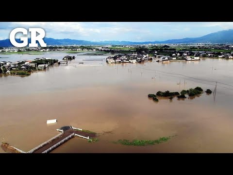 Intensos aguaceros al sur de Japón