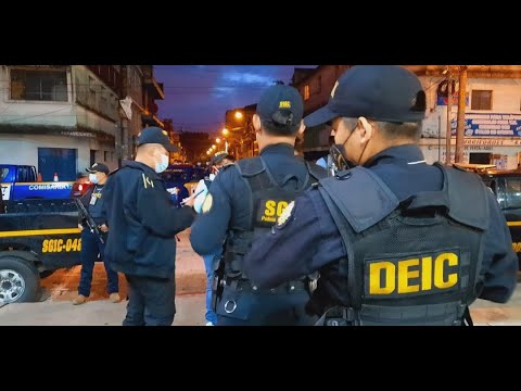 Capturas durante allanamientos contra la extorsión en el departamento de Guatemala