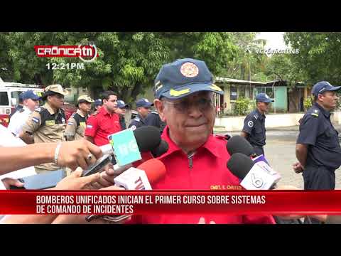 Bomberos de Managua se capacitan sistemas de comando de incidentes - Nicaragua