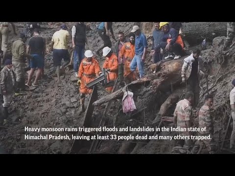 Heavy rains trigger landslides in India’s Himalayan region