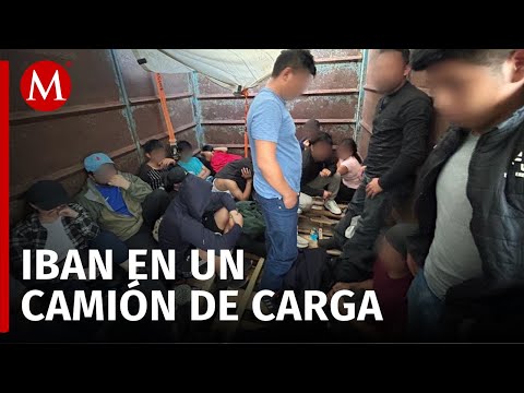 INM asegura 63 migrantes a bordo de un camión en el desierto de Samalayuca, Chihuahua