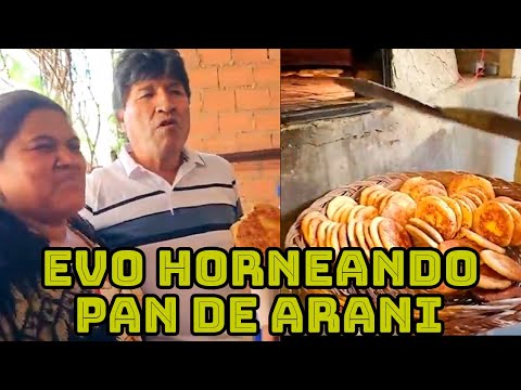 SENADOR LOZA HORNEANDO PAN DE ARANI JUNTO LIDER EVO MORALES EN ARANI..