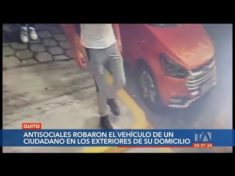 Dos personas roban vehículo a un ciudadano en el Valle de los Chillos