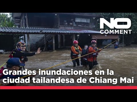 NO COMMENT: Las lluvias dan tregua en Chiang Mai (Tailandia) pero persisten las inundaciones