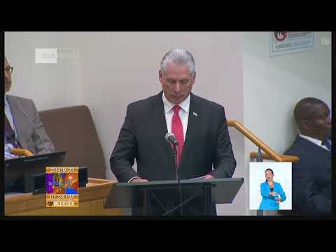 Presidente de Cuba intervino en Foro de Respuestas a Pandemias
