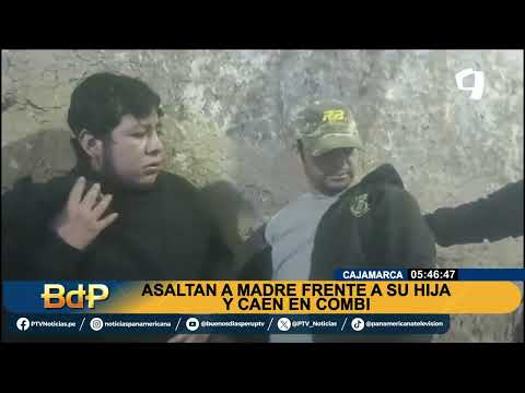 OFF Violento robo en una combi en Cajamarca
