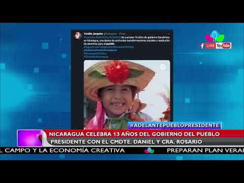 Nicaragüenses en redes sociales celebran 13 años del Gobierno del pueblo presidente