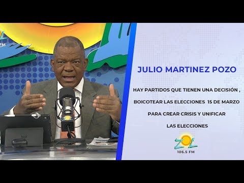 Julio Martinez Hay partidos que tiene una decisión de boicotear las elecciones de 15 de marzo