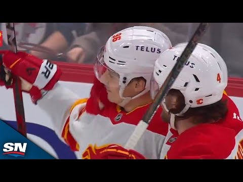 Flames Andrei Kuzmenko Rips Home Power Play Blast To Snap 28-Game Goal Drought