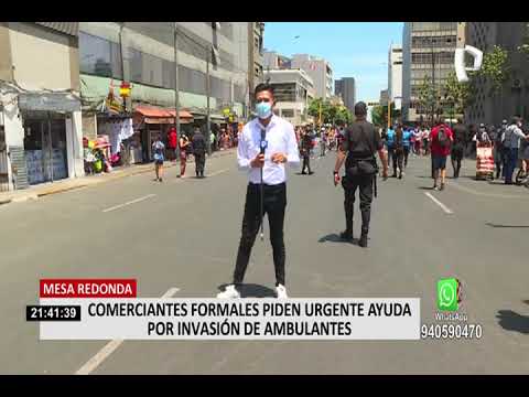 Mesa Redonda: comerciantes formales denuncian competencia desleal por parte de ambulantes