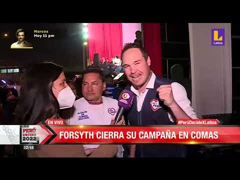 George Forsyth cierra su campaña electoral en Comas