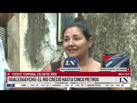 Alerta en Gualeguaychú: evacuaron a más de 70 personas por las inundaciones