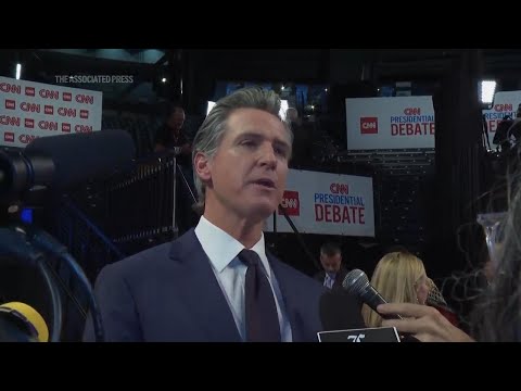 California Gov. Newsom weighs in on Biden and Trump's records with voters of color at debate