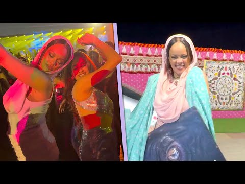 Rihanna DANCES With Fans and Reacts to Performing at Indian Pre-Wedding Ceremony