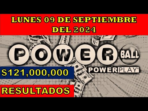 RESULTADO POWERBALL DEL LUNES 09 DE SEPTIEMBRE DEL 2024 /LOTERÍA DE ESTADOS UNIDOS/